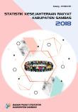 Statistik Kesejahteraan Rakyat Kabupaten Sambas 2018