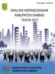 Analisis Kependudukan Kabupaten Sambas 2013