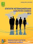 Statistik Ketenagakerjaan Kabupaten Sambas 2013